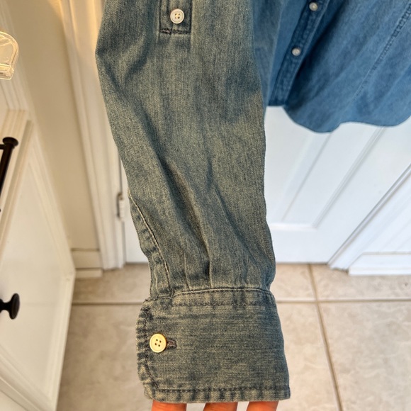 Talbot’s long sleeve chambray button down shirt Misses 16 (large) - Picture 5 of 8